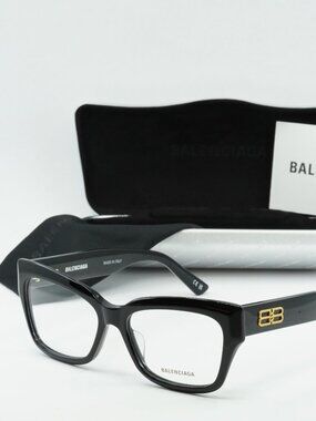 Balenciaga BB0274O 001 Cat Eye Eyeglasses 55mm - Black